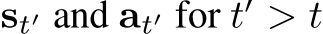  st′ and at′ for t′ > t