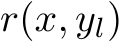  r(x, yl)