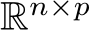  Rn×p