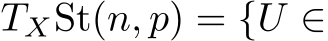  TXSt(n, p) = {U ∈