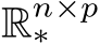  Rn×p∗