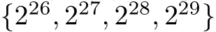  {226, 227, 228, 229}