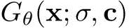  Gθ(x; σ, c)