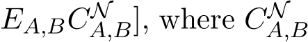 EA,BCNA,B], where CNA,B 