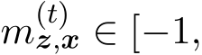  m(t)z,x ∈ [−1,