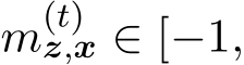  m(t)z,x ∈ [−1,