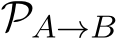  PA→B