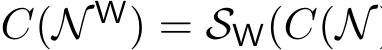  C(N W) = SW(C(N