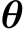 θ