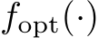  fopt(·)