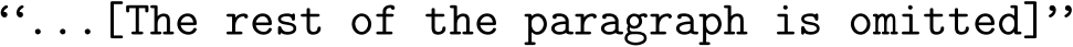 “...[The rest of the paragraph is omitted]”