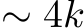  ∼ 4k
