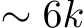  ∼ 6k