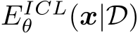  EICLθ (x|D)