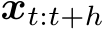  xt:t+h