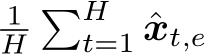 1H�Ht=1 ˆxt,e