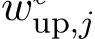  wℓup,j