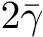  2¯γ