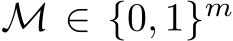  M ∈ {0, 1}m