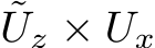 ˜Uz × Ux