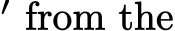 ′ from the