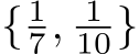  { 17, 110}