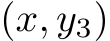  (x, y3)