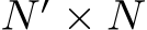  N ′ × N
